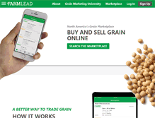 Tablet Screenshot of farmlead.com